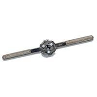 Irwin 12026 Adjustable Die Stock Handle, 1 In Hexagon Round Die, Knurled Steel Handle