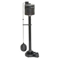 Superior Pump Sump Pump, 1-Phase, 2.76A, 120V, 0.33HP, 1-1/4" Outlet, 50 GPM, Thermoplastic