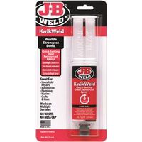 J-B Weld 50176 KwikWeld Epoxy Adhesive, Dark Gray, 25 mL, Syringe