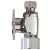 Plumb Pak PP63PCLF Shut-Off Valve, 1/2 x 3/8 in Connection, Brass Body, Quarter-Turn Actuator
