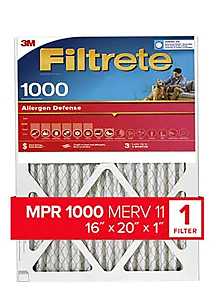 Filtrete 9800-4 Air Filter, 16" L x 20" W, MERV 11, 1000 MPR