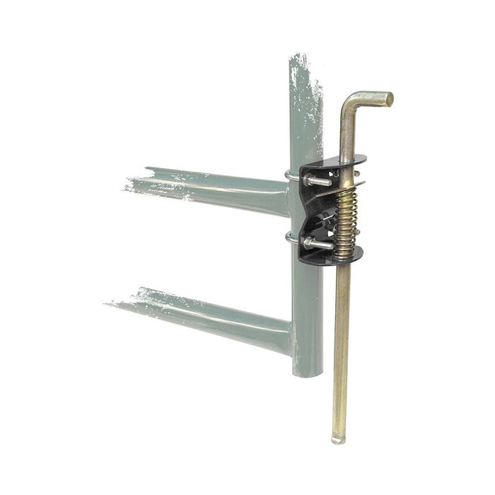 Koch 4076113 Gate Anchor, Powder-Coated, For 1-3/4 to 2 in OD Round Tube Gate, Red