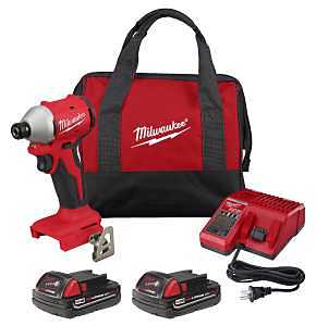 Milwaukee 3650-22CT Impact Driver Kit, 18V, 1/4 in Hex Drive, Battery Included, 0 to 4900 IPM