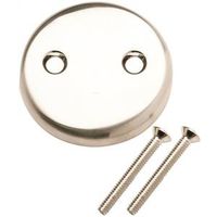 Plumb Pak PP826-11BN Overflow Tub Face Plate, Brushed Nickel, For Bath Drains