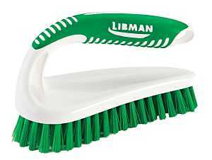 Libman 57 Power Scrub Brush, 2-1/2 in W Brush, 6.37 in OAL, Green/White