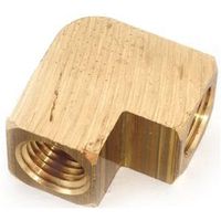Anderson Metals 1/8" Brass Pipe Elbow, FIP, 90° Angle, 1000 PSI Pressure (756100-02)