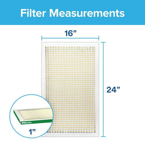 Filtrete 725-4 Air Filter, 24 in L x 16 in W, 8 MERV, 700 MPR