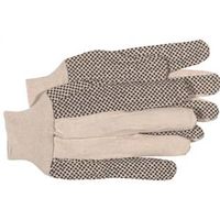 Boss B61112-L Work Gloves, Men's, L, White LRG Dotted Jersey Glove