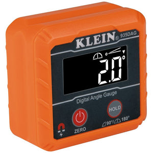 Klein Tools 935DAG Angle Gauge Level, Functions: Relative Angles, Set Angles, 0 to 180 deg, Digital Display