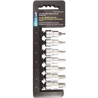 Vulcan TS1007M-P Socket Set, Chrome Vanadium Steel, 3/8" Drive Hex