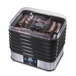 Weston 75-0401-W Digital Food Dehydrator, 500 W, 6-Tray, Black, 13-1/2 in W x 10-1/2 in D x 11 in H