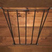 Behlen Country Wall Hay Rack, Solid Steel, Gray, Powder-Coated 25x27x10