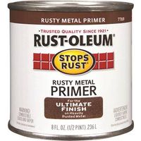 Rust-Oleum Flat Rusty Metal Primer, 0.5 pt (7769730) - Brush-On Paint
