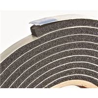 3/8" x 3/16" Black Foam Weatherstripping Tape