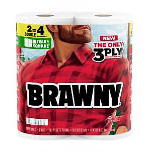 Brawny Tear-A-Square 3-Ply Paper Towel Roll