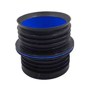 Fernco Internal Push-Fit Coupling, ABS/EPDM, Model IC44P