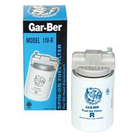 General Filters Gar-Ber Spin-On Fuel Filter, 3/8 in NPT Connection, 45 GPH, 10 µm, Aluminum Head