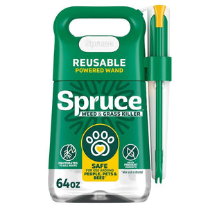 Spruce 810121300425 Power Wand Weed and Grass Killer, Liquid, Spray Application, 64 oz Bottle