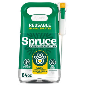 Spruce 810121300432 Manual Weed and Grass Killer, Liquid, Spray Application, 64 oz