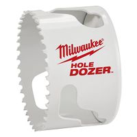 Milwaukee Hole Dozer Hole Saw, 2-3/4 in Dia, 1-5/8 in D Cutting, 5/8-18 Arbor, 3 TPI