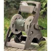 Suncast SFB200B Hose Reel Cart, 225 ft of 5/8 in Hose, Crank Handle, Resin