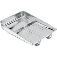 Wooster R402-11 Paint Tray, 16-1/2 in L, 11 in W, 1 qt, Steel, Clear 11" Roller Paint Tray