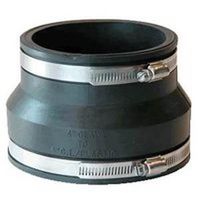 Fernco 4" x 3" PVC Stock Coupling, Black, 4.3 psi Pressure (P1002-43)
