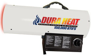 Dura Heat Forced Air Heater, 100 lb Fuel Tank, Liquid Propane, 120000/135000/150000 Btu (GFA150A)