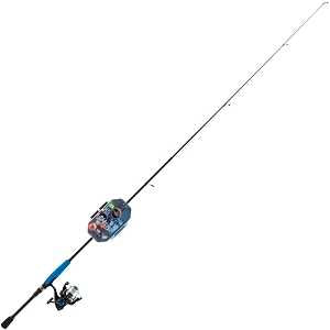 Ready2Fish R2F5-JAB-SP All-Species Spinning Combo, 3000 Reel, Foam/Graphite, Multi-Color