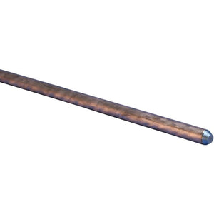 nVent ERICO 615880A Ground Rod, 5/8 in Dia Nominal, 8 ft L, Copper-Bonded Steel