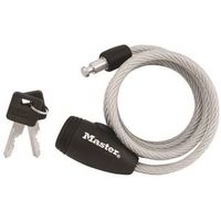 Lock Cable, Steel, 5/16 in x 5 ft, Keyed Different