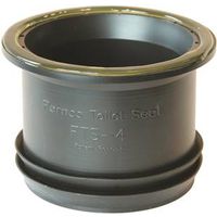 Fernco Wax-Free Toilet Seal, 4" Diameter, Elastomeric PVC, Black (FTS-4)