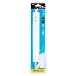 Wright Products V1022WH Pneumatic Screen and Storm Door Closer, 10-1/2 in Dia Rod, 12-1/4 in L, Gloss, 90 deg Opening