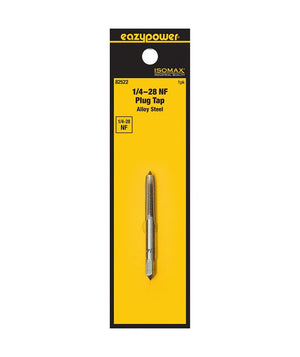 Isomax 82522 Tap, 1/4-28 Thread, NF Thread, Plug Chamfer, Tungsten Steel