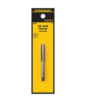 Isomax 82526 Plug Tap, 3/8-24 Thread, NF Thread, Tungsten Steel