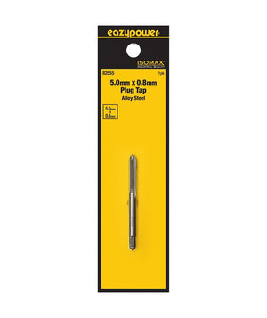 Isomax 82555 Tap, M5x0.8 Thread, Plug Chamfer, Tungsten Steel