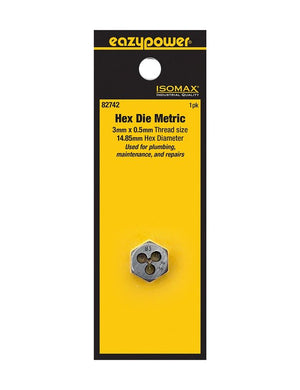 Eazypower 82742 Die, M3 x 0.5 Thread, Metric Thread