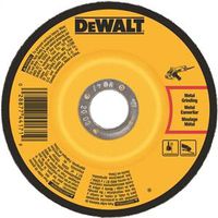 DEWALT DW4542 Grinding Wheel, 4-1/2 in Dia, 1/4 in Thick, 24 Grit, Coarse, Aluminum Oxide
