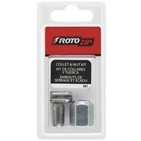 Rotozip Quick-Change Collet and Nut Kit for All Rotozip Spiral Saw Tools and Drywall Routers