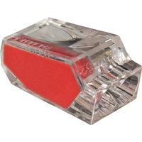 Gardner Bender PushGard 19-PC2 Wire Connector, 22 to 12 AWG, Copper Contact, Clear/Red, 10 Pack