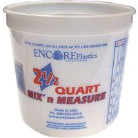 Leaktite #5M3 Multi-Mix Container, 2-1/2 Qt, HDPE, Clear