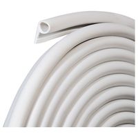 Frost King Vinyl Weatherstrip Gasket, 1/2" W x 1/4" Thick, 17 ft L, White (V18WH)