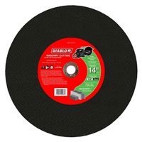 Diablo DBD140125A01C Cut-Off Disc, 14 in Dia, 1/8 in Thick, Aluminum Oxide Abrasive, 1 in Arbor