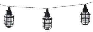 Boston Harbor 27099 Solar String Lantern Light, Nickel-Metal Hydride Battery, AA Battery, 10-Lamp, LED Lamp, Black