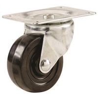Shepherd Hardware Swivel Caster, 3 in Wheel, 3.8 in L x 3.1 in W x 4.8 in H, Plate 3-1/8 x 4-1/8 in
