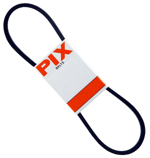 PIX A92/4L940 V-Belt, 94 in Outside Circumference, Molded Cog, 1/2 in W, Black