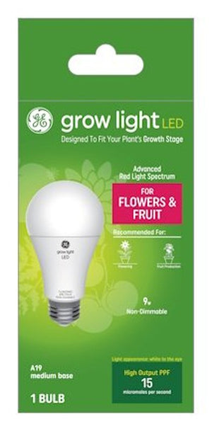 GE Grow Light, 1-Lamp, LED, White (93131180)