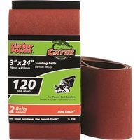 Gator 3" x 24" Sanding Belt, Aluminum Oxide, 120 Grit, Fine