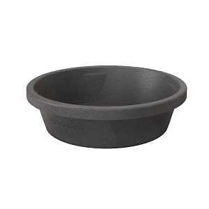 Red Barn Feed Pan, 3 Gal, Rubber, Black