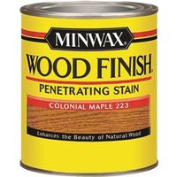 Minwax Wood Stain, Satin, Colonial Maple, Liquid, 0.5 pt Can